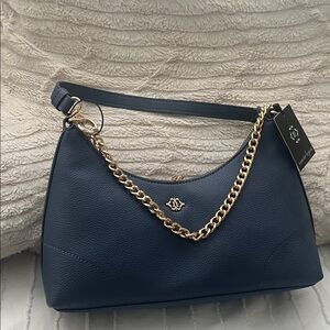 Jorgette Baguette vintage indigo bag